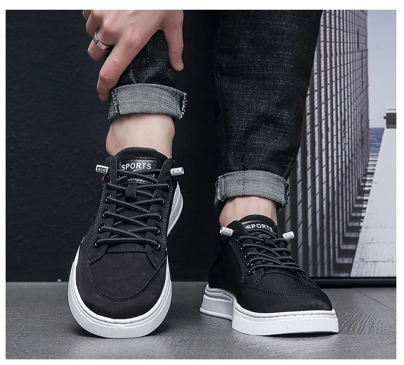 Men's Casual Shoes Waterproof Breathable Men's Vulcanized Shoes Comfortable Lightweight Quality Vulcanized Shoes for Men Sneaker