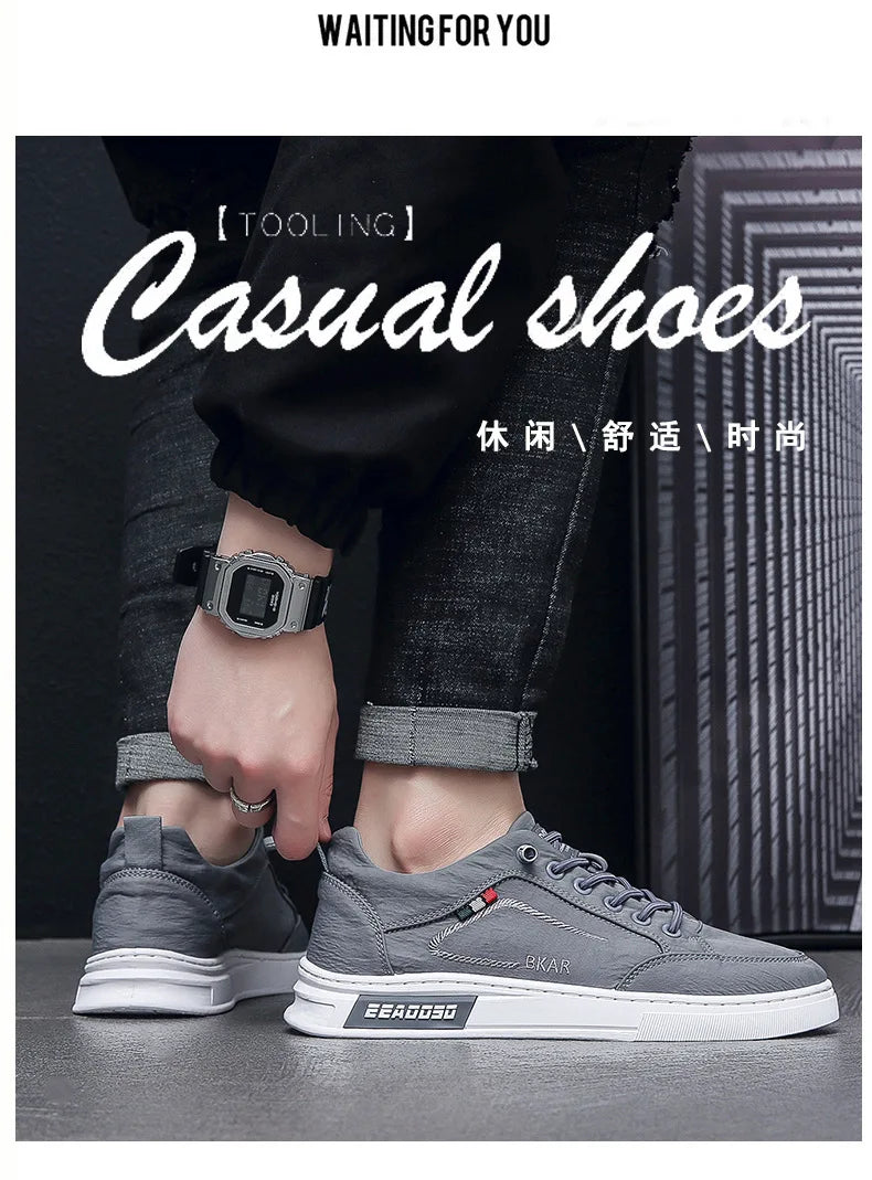 Men's Casual Shoes Waterproof Breathable Men's Vulcanized Shoes Comfortable Lightweight Quality Vulcanized Shoes for Men Sneaker