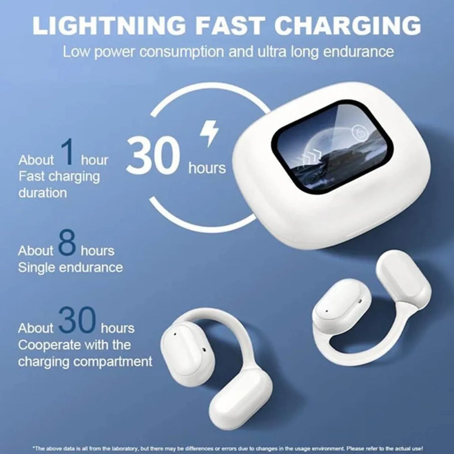 Over The Ear Earbuds XP2 Earbuds Wireless Open Ear Bluetooth Earphones Listen Touchs Screen Control With Led Display For Gift