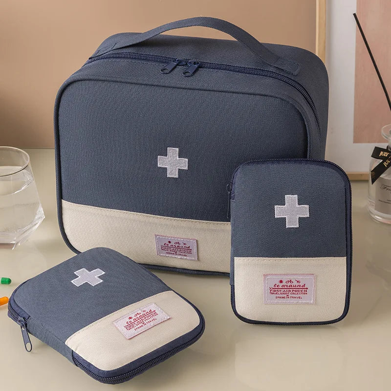 3Pcs/set Home travel Portable Medical Storage Bag Camping Emergency First Aid Kit Organizer Home Outdoor Travel Pill Case Gifts