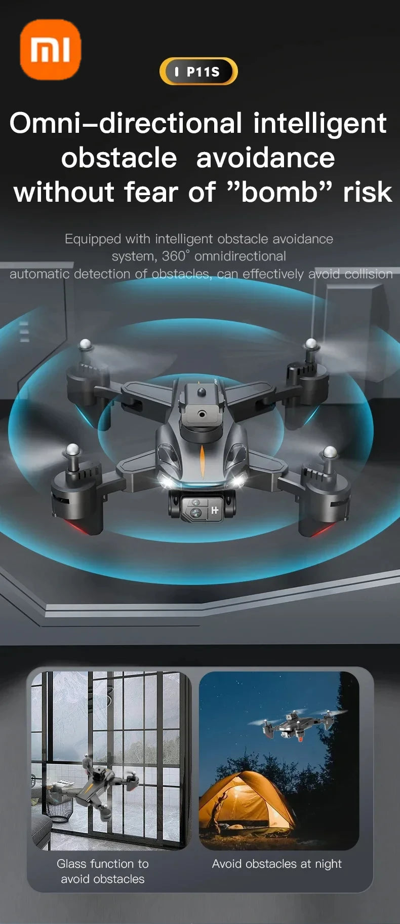 Xiaomi MIJIA P11 Pro Max Drone 5G GPS 8K HD Professional Aerial Photography Camera Obstacle Avoidance Brushless 10000M New