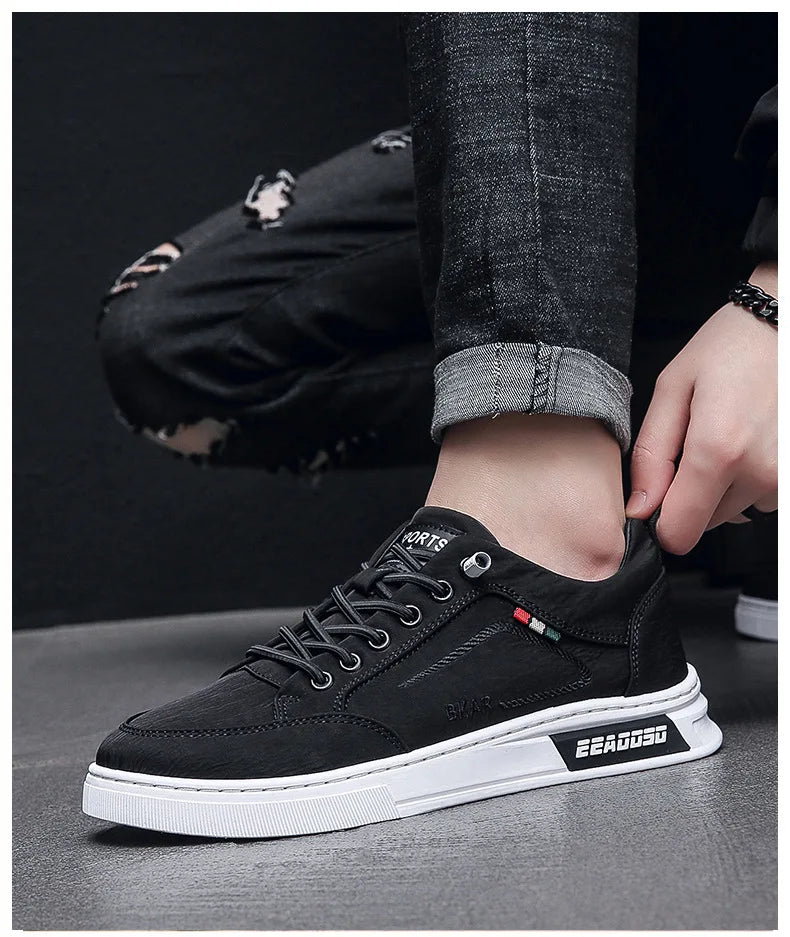 Men's Casual Shoes Waterproof Breathable Men's Vulcanized Shoes Comfortable Lightweight Quality Vulcanized Shoes for Men Sneaker