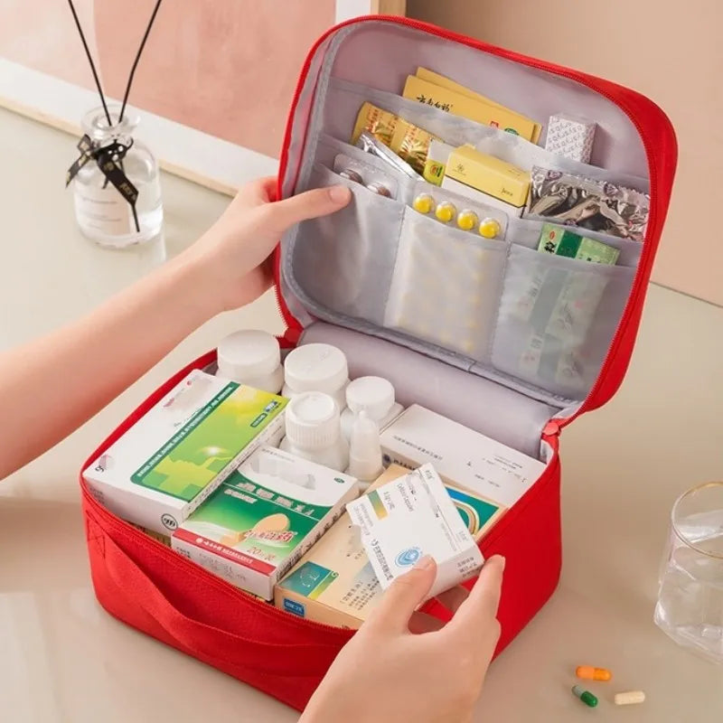 3Pcs/set Home travel Portable Medical Storage Bag Camping Emergency First Aid Kit Organizer Home Outdoor Travel Pill Case Gifts