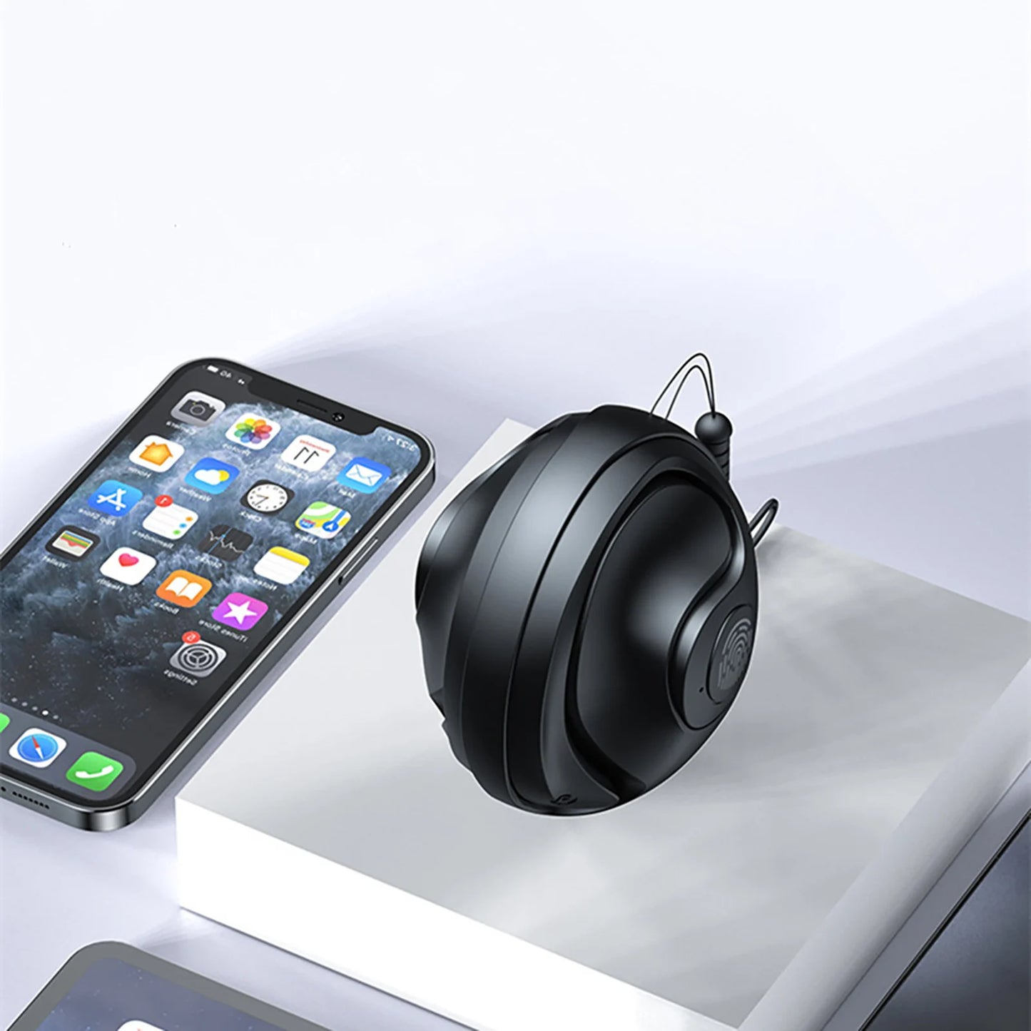 Wireless Bluetooth 5.3 Headphones Waterproof Mini Ear Hook Headset TWS Earbuds HiFi Bass Noise Reduction Earphone For Sports Gym