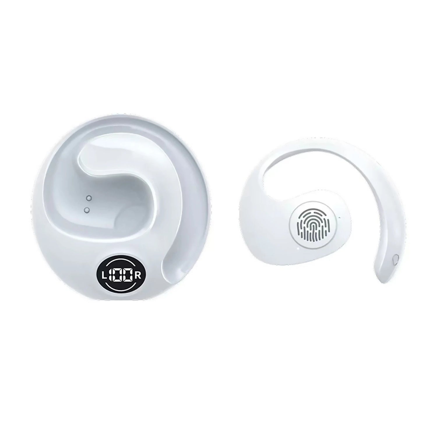 Wireless Bluetooth 5.3 Headphones Waterproof Mini Ear Hook Headset TWS Earbuds HiFi Bass Noise Reduction Earphone For Sports Gym