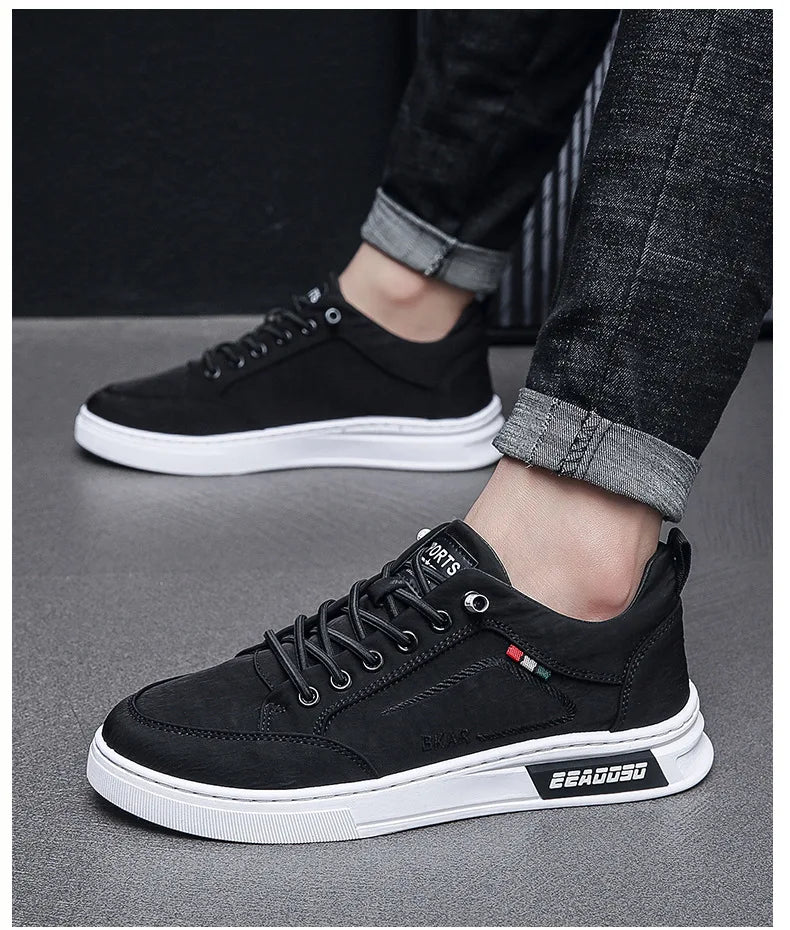 Men's Casual Shoes Waterproof Breathable Men's Vulcanized Shoes Comfortable Lightweight Quality Vulcanized Shoes for Men Sneaker