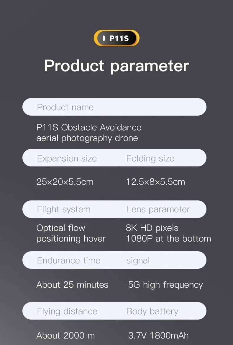 Xiaomi MIJIA P11 Pro Max Drone 5G GPS 8K HD Professional Aerial Photography Camera Obstacle Avoidance Brushless 10000M New