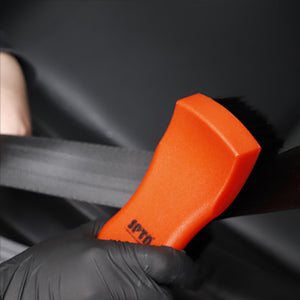 SPTA 3Pcs Car Detailing Brush Kit, Leather&Textile Car Interior Brush, Comfortable Grip and Scratch-Free Car Detailing Cleaning