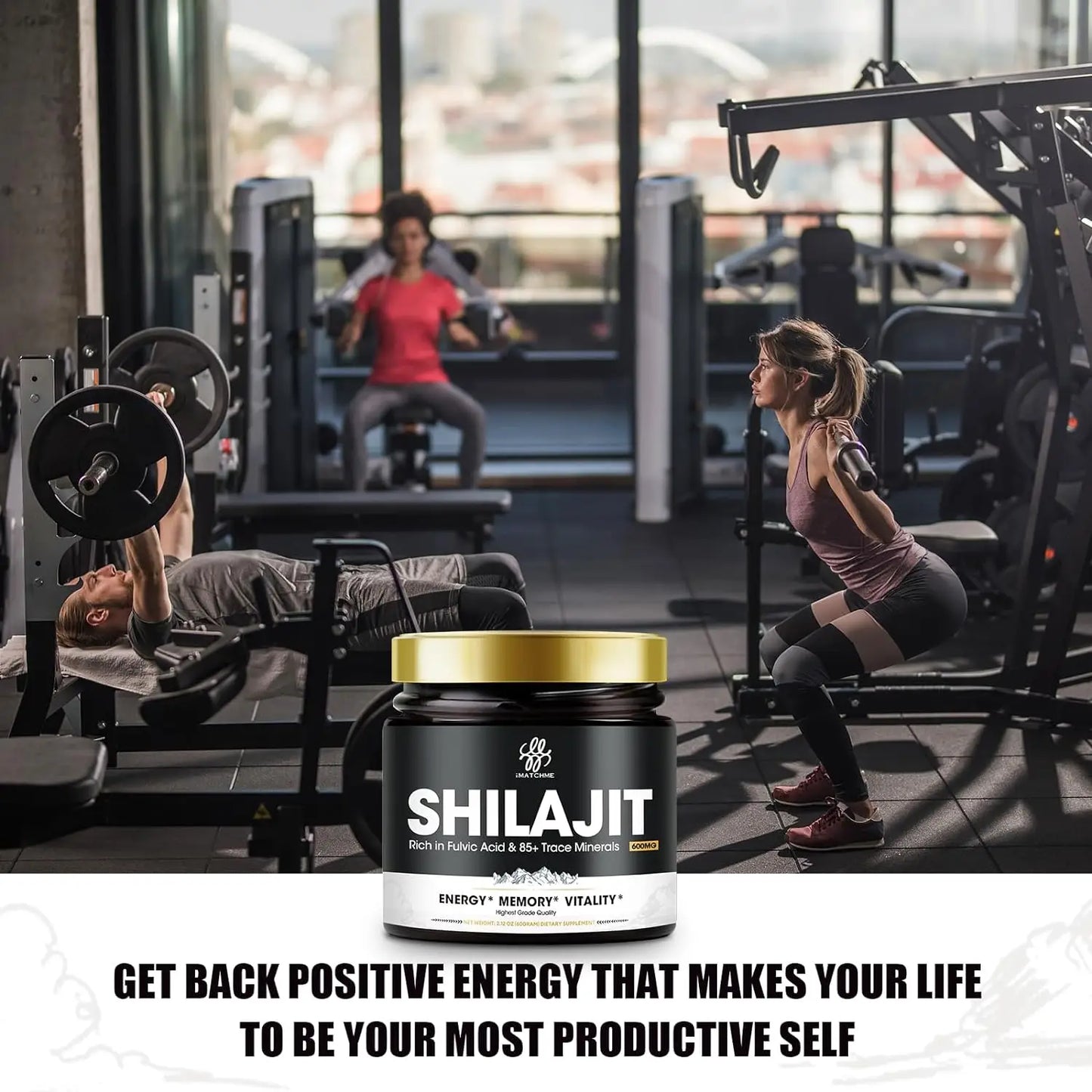 Shilajit Pure Himalayan Organic Resin - Gold Grade Shilajit Resin with Fulvic Acid & 85+ Trace Minerals Complex for Energy