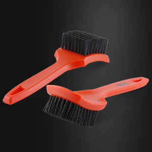 SPTA 3Pcs Car Detailing Brush Kit, Leather&Textile Car Interior Brush, Comfortable Grip and Scratch-Free Car Detailing Cleaning