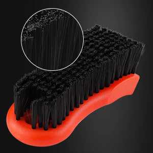SPTA 3Pcs Car Detailing Brush Kit, Leather&Textile Car Interior Brush, Comfortable Grip and Scratch-Free Car Detailing Cleaning